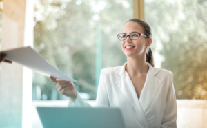 woman in office